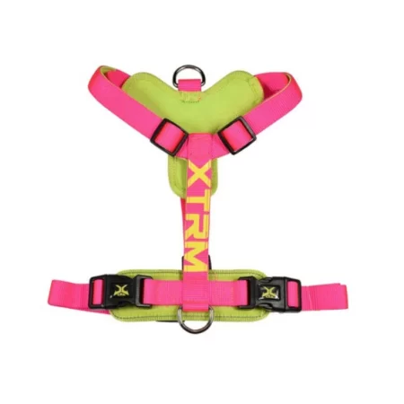 X-TRM CRONOS NEON FLASH ARNÉS FUCSIA PARA PERROS