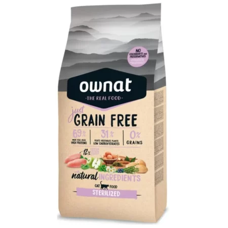 OWNAT JUST GRAIN FREE STERILIZED PIENSO PARA GATOS